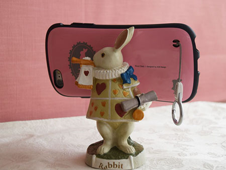 ラッパうさぎ スマホホルダー