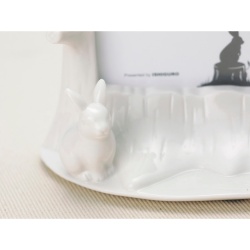 真っ白うさぎのフォトフレーム